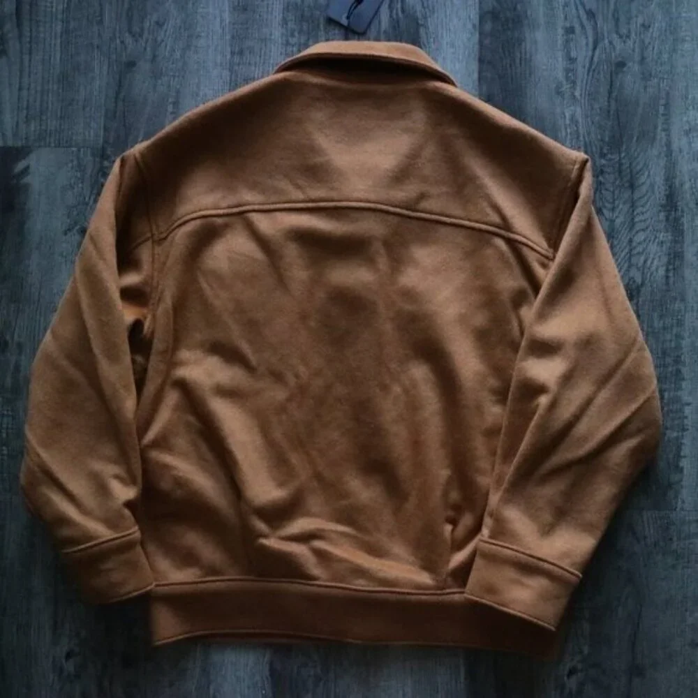 NWT Levi's Varsity Cozy Wool Trucker Jacket in Glazed Ginger Size Medium - Picture 4 of 8